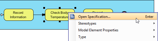 Open task specificatin