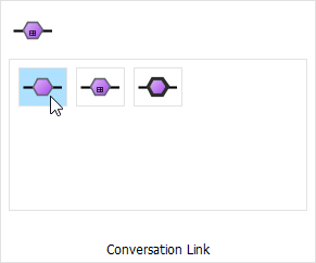 Select conversation link