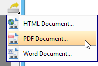 Export PDF document